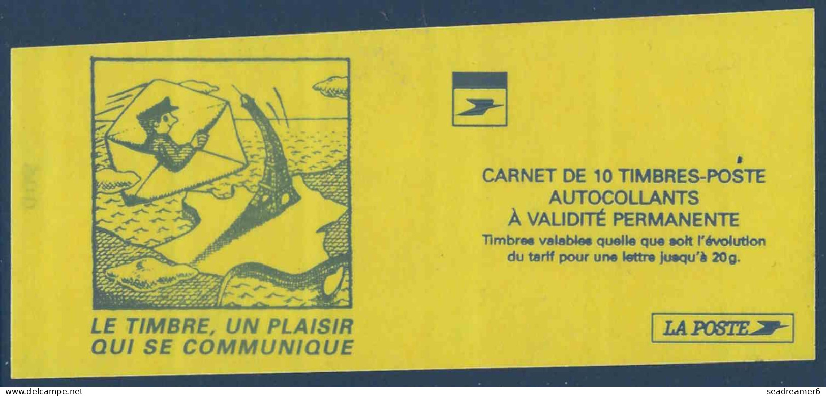 Carnet LUQUET TVP " GALERON " N°3085h-C3 Variété Découpe Oblique Sur 2 Carnets Très Prononçée ! TTB - Modernes : 1959-...