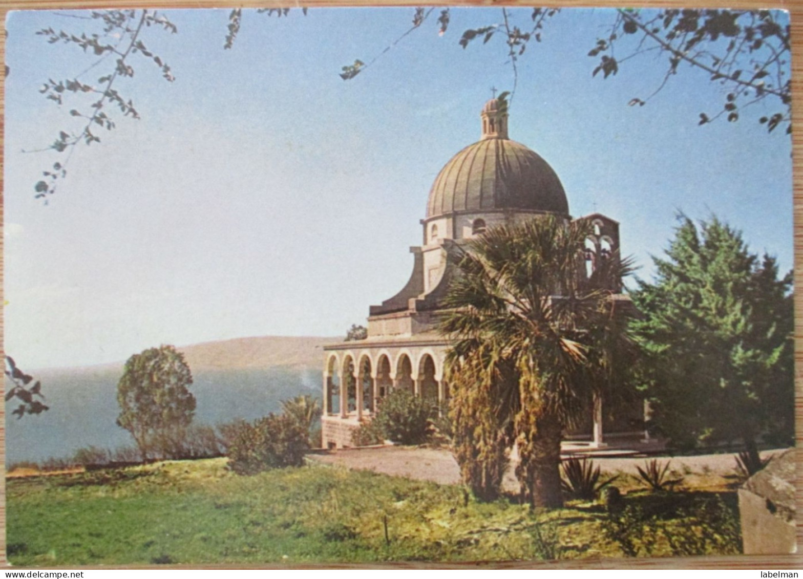 ISRAEL TIBERIAS GALILEE SEA CHURCH BEATITUDES MOUNT POSTCARD CARTE POSTALE ANSICHTSKARTE CARTOLINA KARTE CARD PC - Israel
