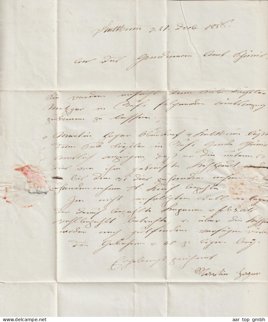 CH Heimat SG Kaltbrunn 1856-02-27 Amtlich-Brief Nach Schänis Langstempel - Brieven En Documenten
