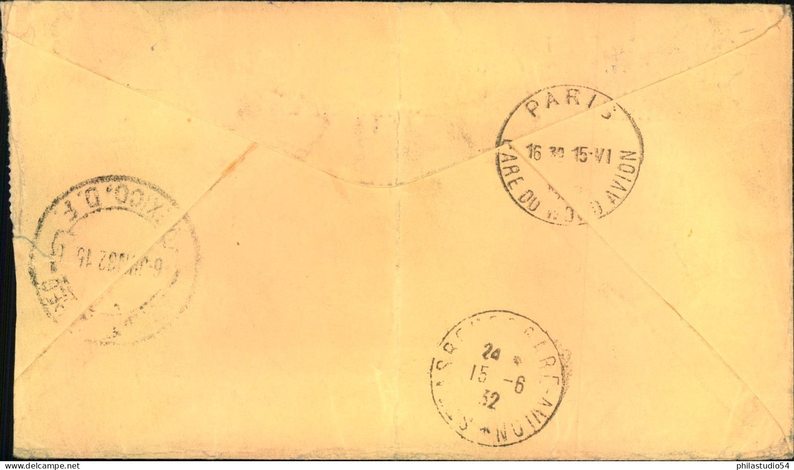 1932, Incomig Mail: Luftpostbrief Aus Mexico Nach HAMBURG Mit Bestätigungsstempel - Poste Aérienne & Zeppelin