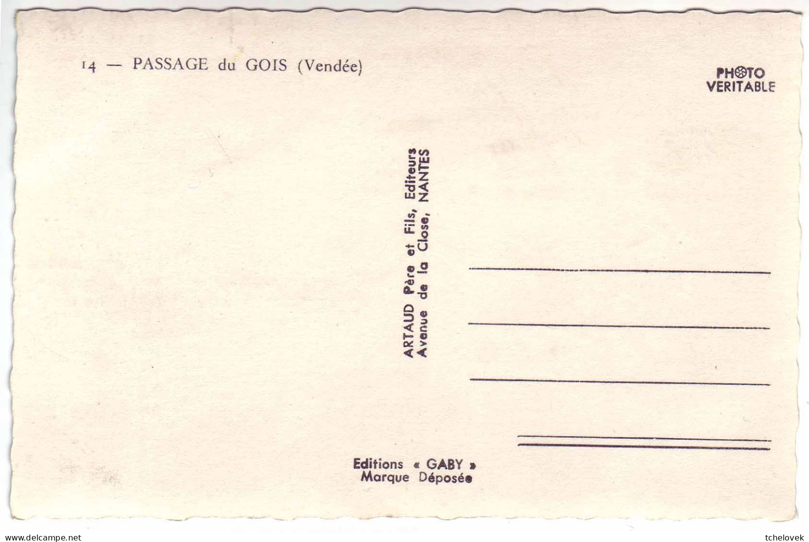 (85). Ile De Noirmoutier. 2 Cp. (1) 14 Passage Du Goix & (4) 407 Le Port 1954 - Ile De Noirmoutier