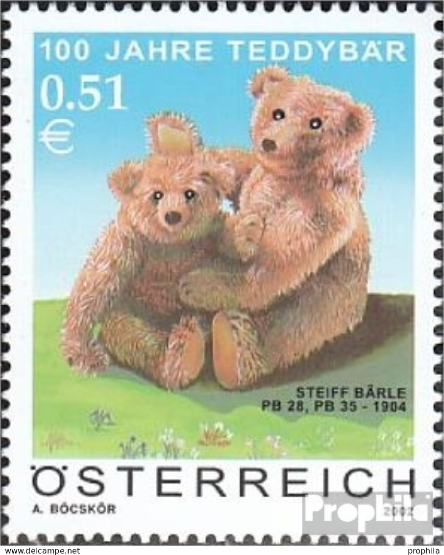 Österreich 2385 (kompl.Ausg.) Postfrisch 2002 100 Jahre Teddybär / Steiff - Ungebraucht