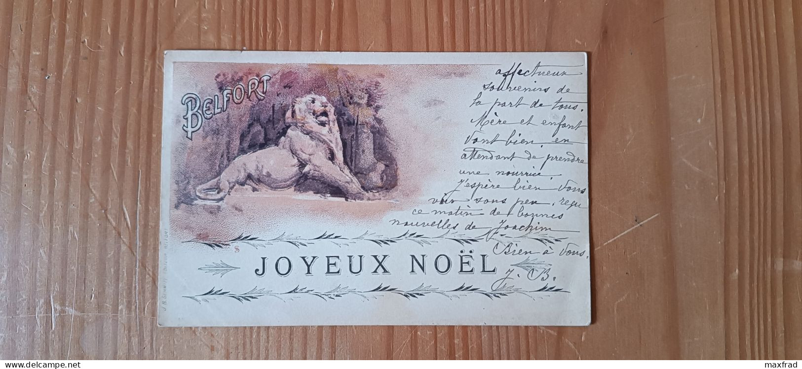 Belfort - Joyeux Noël - CPA De La Famille CARNOT - Belfort – Le Lion