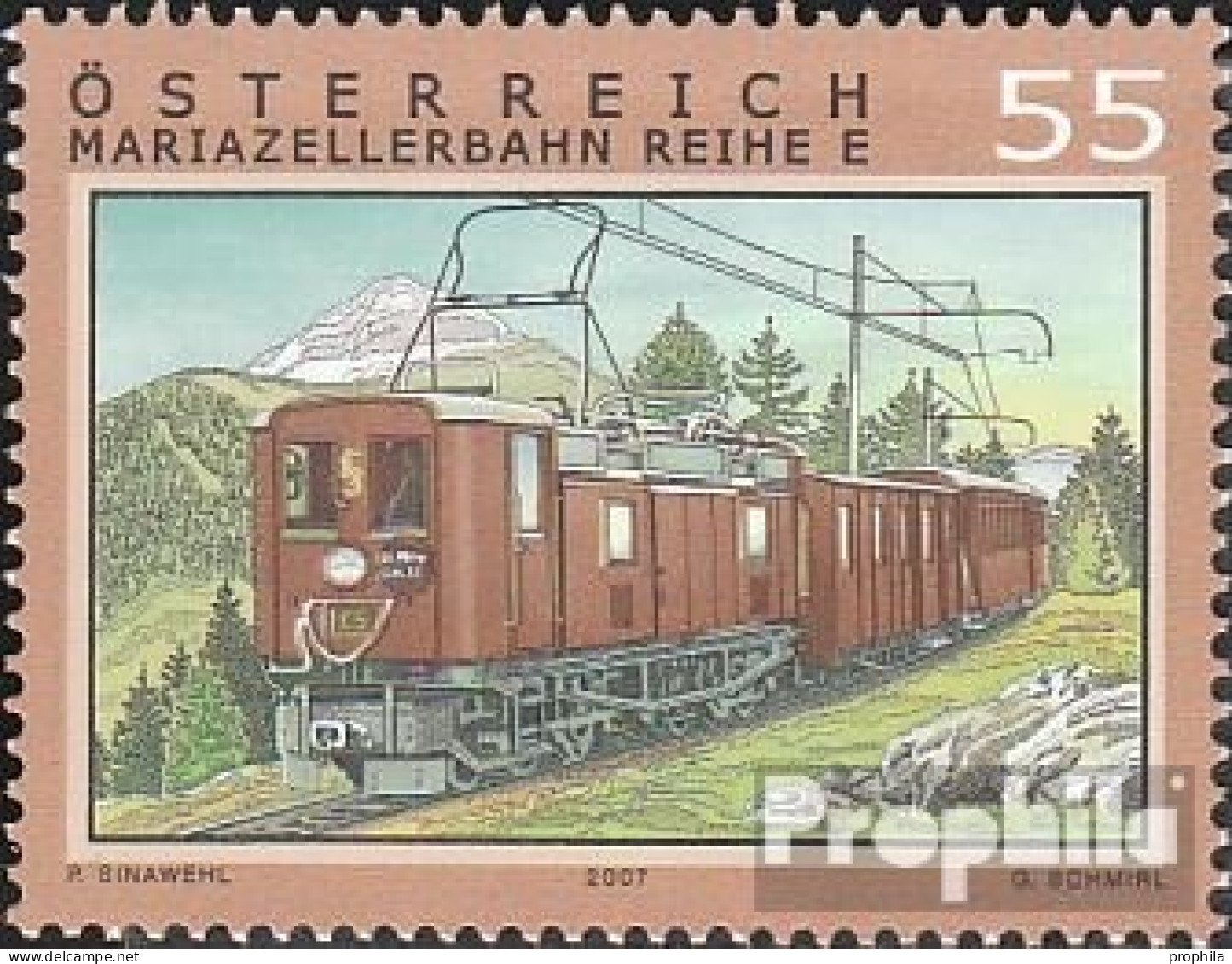 Österreich 2663 (kompl.Ausg.) Postfrisch 2007 Eisenbahn - Ungebraucht