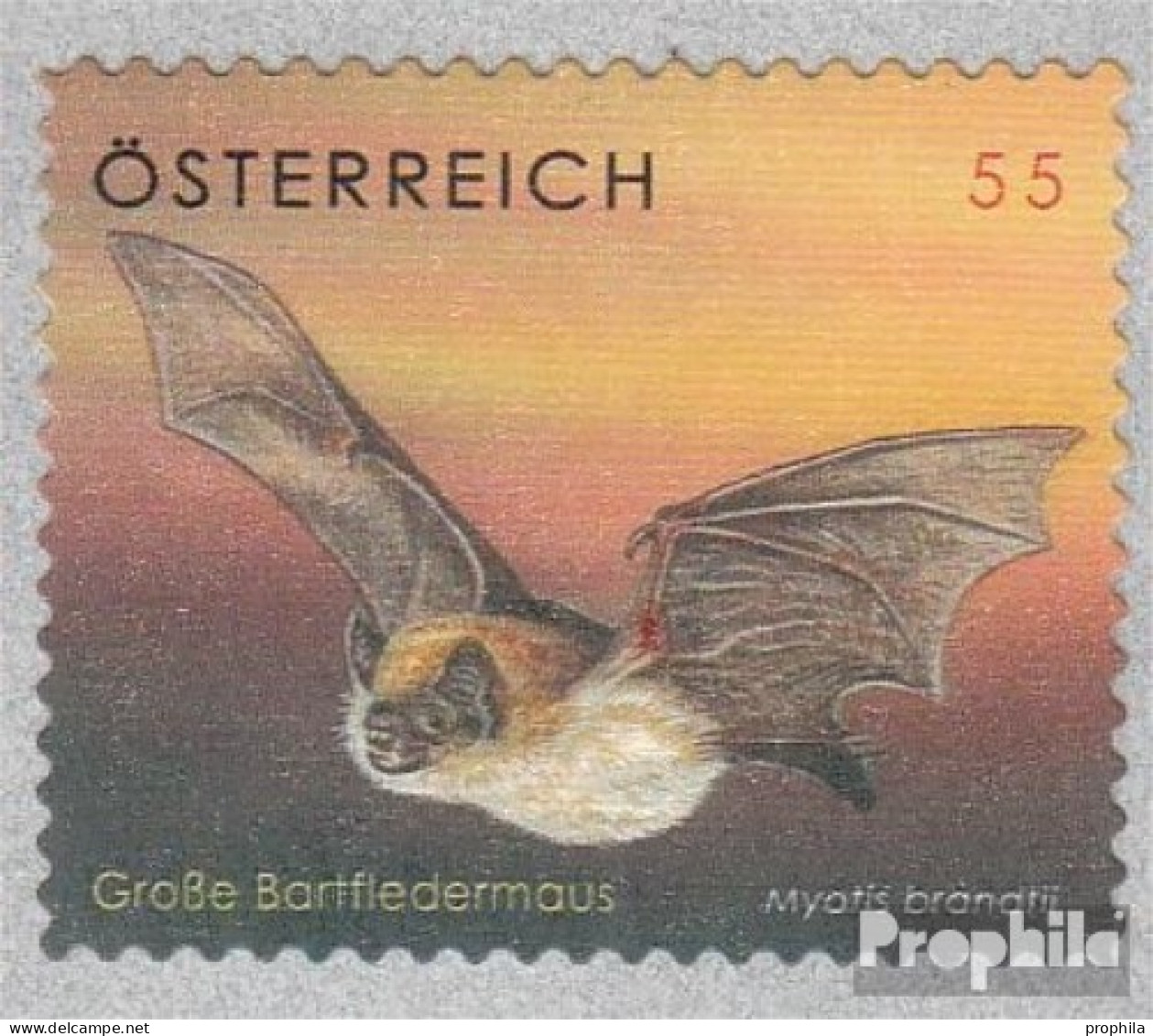 Österreich 2651 (kompl.Ausg.) Postfrisch 2007 Tierschutz - Fledermaus - Neufs