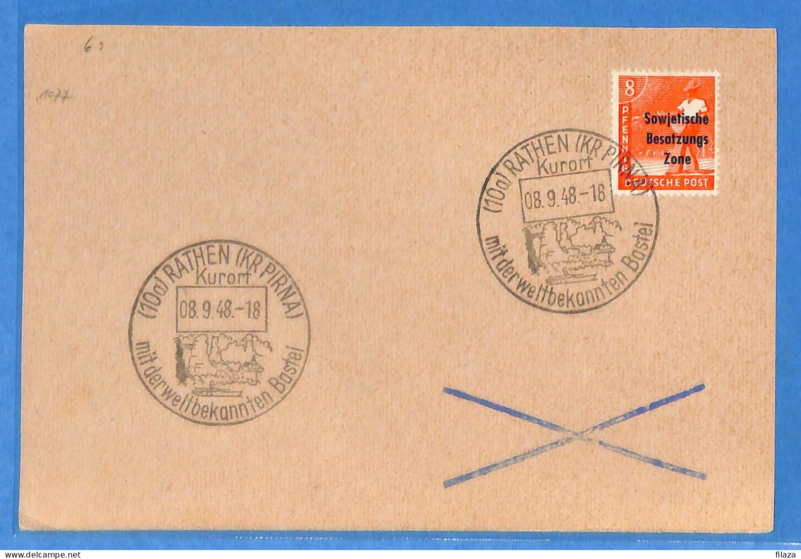 Allemagne Zone Soviétique - 1948 - Carte Postale De Rathen - G32724 - Other & Unclassified