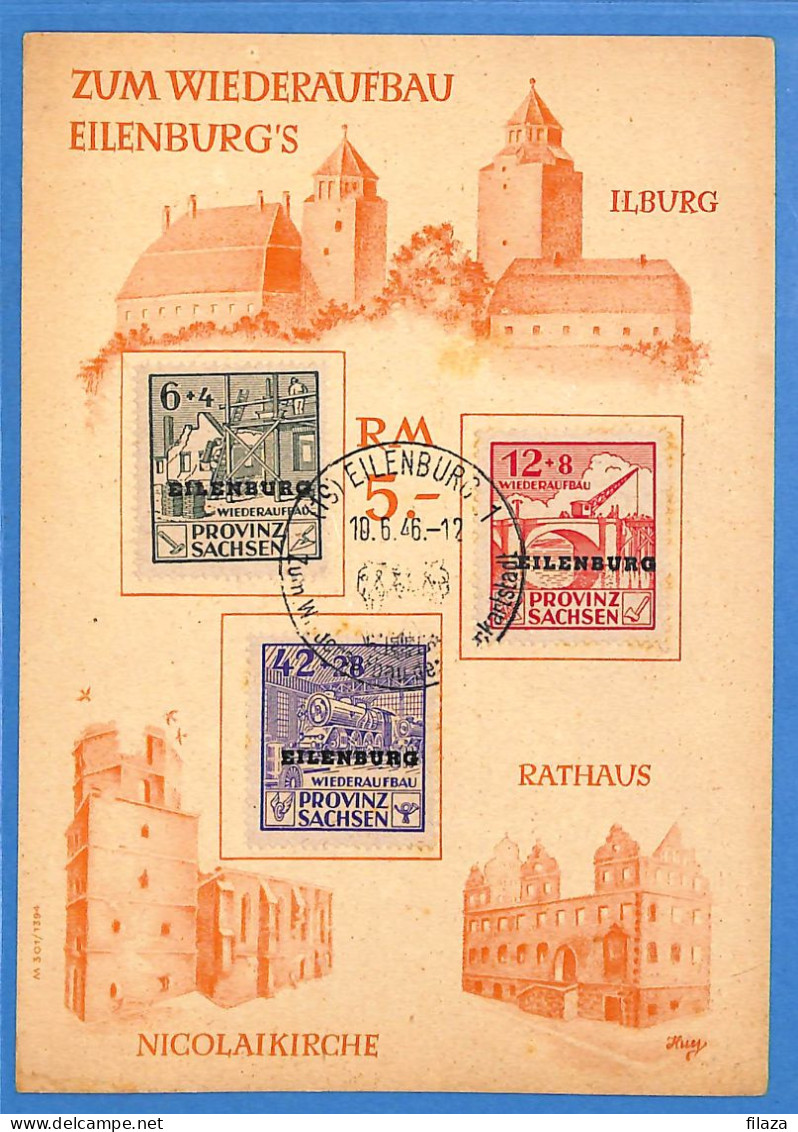 Allemagne Zone Soviétique - 1946 - Carte Postale De Eilenburg - G32719 - Sonstige & Ohne Zuordnung