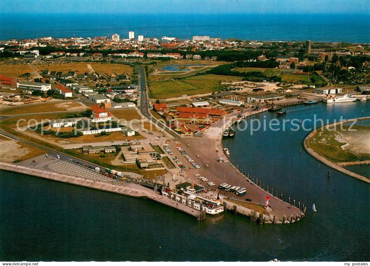 73613755 Norderney Nordseebad Fliegeraufnahme Hafen  Norderney Nordseebad - Norderney