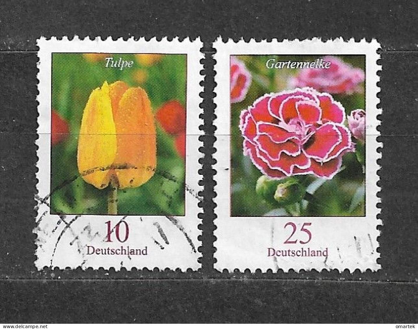 Deutschland Germany BRD 2005 ⊙ Mi 2462, 2484 Tulpe, Gartennelke - Oblitérés