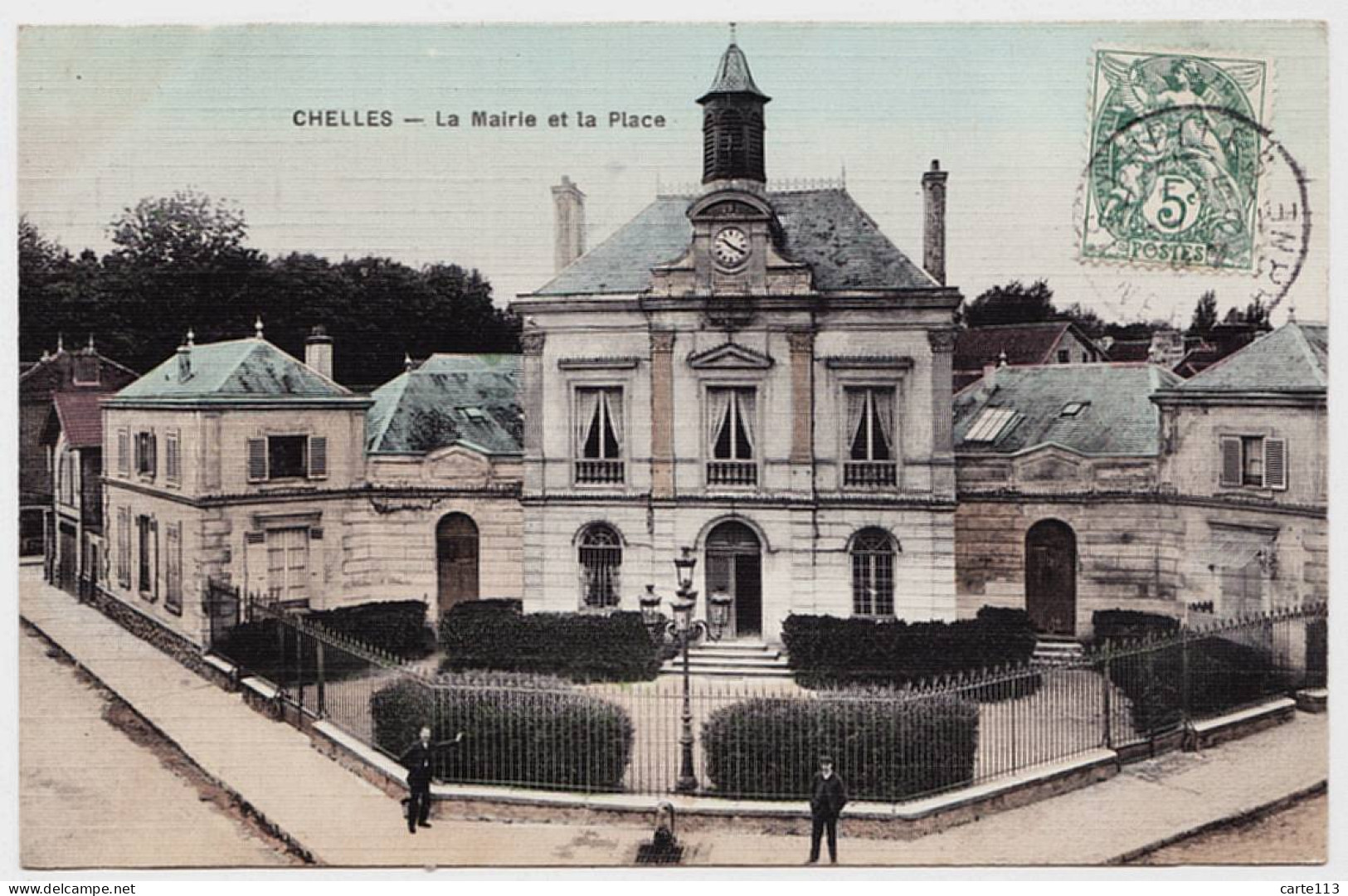 77 - B21019CPA - CHELLES - La Mairie Et La Place - Très Bon état - SEINE-ET-MARNE - Chelles