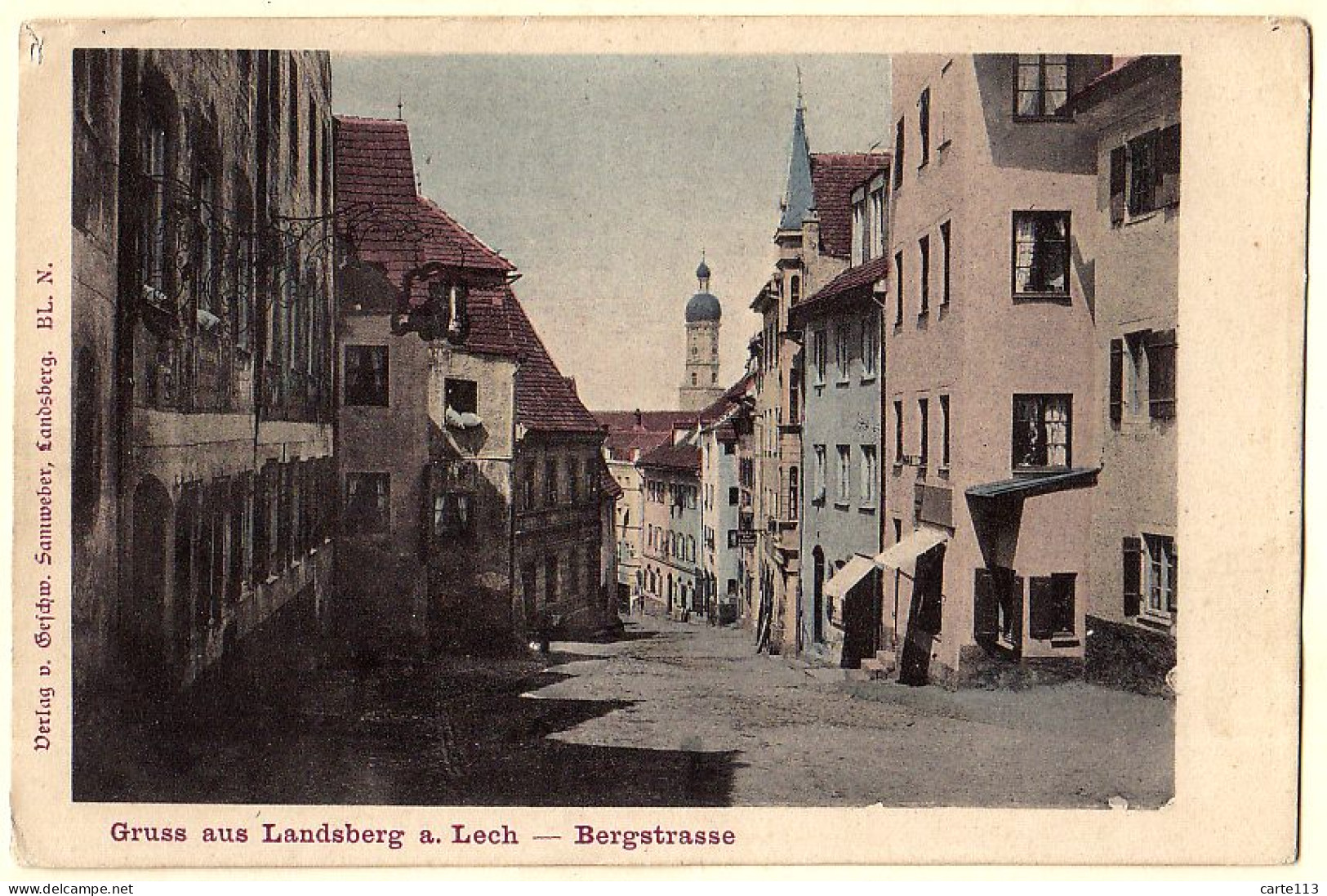 0 - B19707CPA - ALLEMAGNE -LANDSBERG A. LECH - Gruss Aus Landsberg, Bergstrasse - Carte Pionniere - Très Bon état - EURO - Landsberg