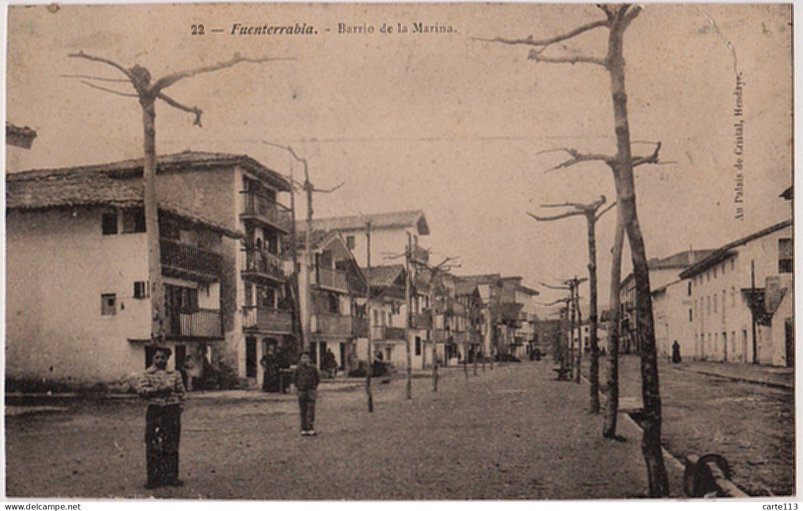 0 - B21627CPA - FUENTERRABIA - ESPAGNE - Barrio De La Marina - Assez Bon état - EUROPE - Guipúzcoa (San Sebastián)