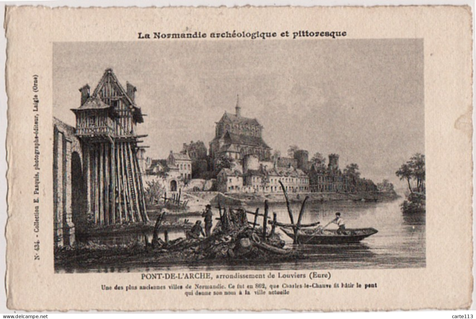 27 - B21405CPA - PONT DE L' ARCHE - La Normandie Archeologique - Parfait état - EURE - Pont-de-l'Arche