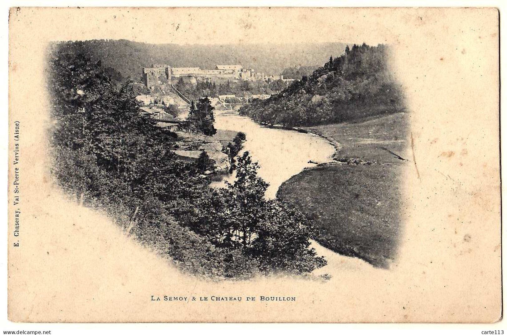 0 - B20317CPA - BOUILLON - BELGIQUE - La Semoy Et Le Chateau - Carte Pionniere - Bon état - EUROPE - Bouillon