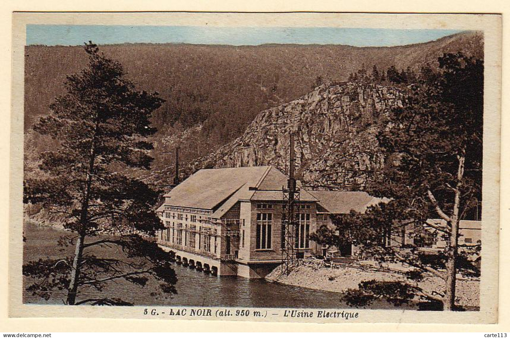 69 - B19510CPA - ORBEY - Lac Noir - Usine Electrique - Parfait état - RHONE - Other & Unclassified