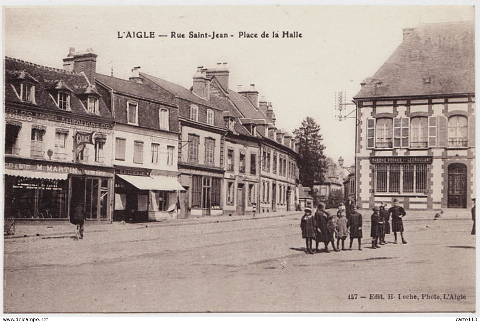 61 - B20479CPA - L'AIGLE - Rue Saint Jean -  Place De La Halle - Très Bon état - ORNE - L'Aigle