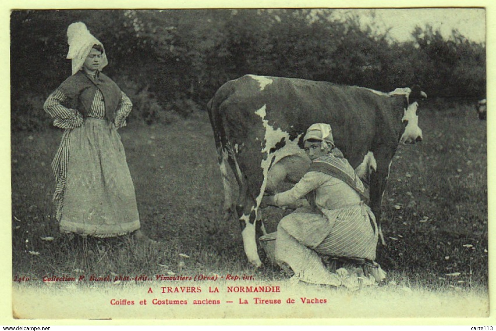 61 - B19264CPA - NORMANDIE - La Tireuse De Vaches - Très Bon état - ORNE - Other & Unclassified
