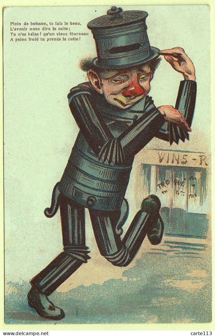 0 - F19246CPA - ILLUSTRATEUR ANONYME - Plein De Boisson - Vieux Fourneau - Très Bon état - FANTAISIES - 1900-1949