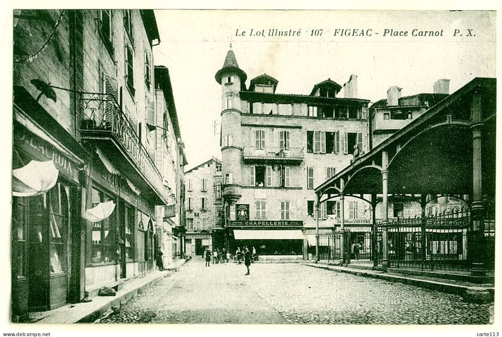 46 - B18656CPA - FIGEAC - Place Carnot - Très Bon état - LOT - Figeac