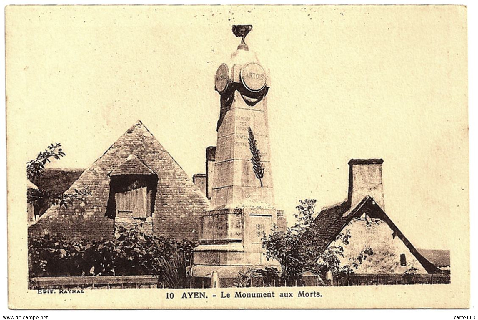 19 - B23398CPA - AYEN - Le Monument Aux Morts - Parfait état - CORREZE - Sonstige & Ohne Zuordnung