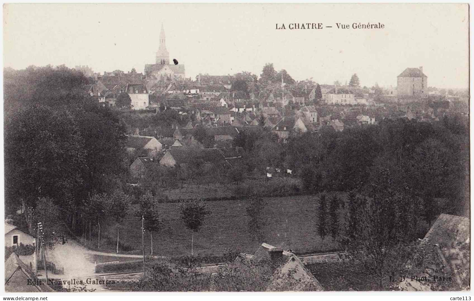 36 - B22975CPA - LA CHATRE - Vue Generale - Passage A Niveau - Parfait état - INDRE - La Chatre