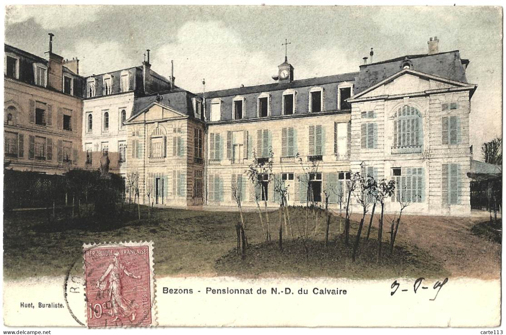 95 - B22683CPA - BEZONS - Pensionnat De N.-D. Du Calvaire - Bon état - VAL-D'OISE - Bezons