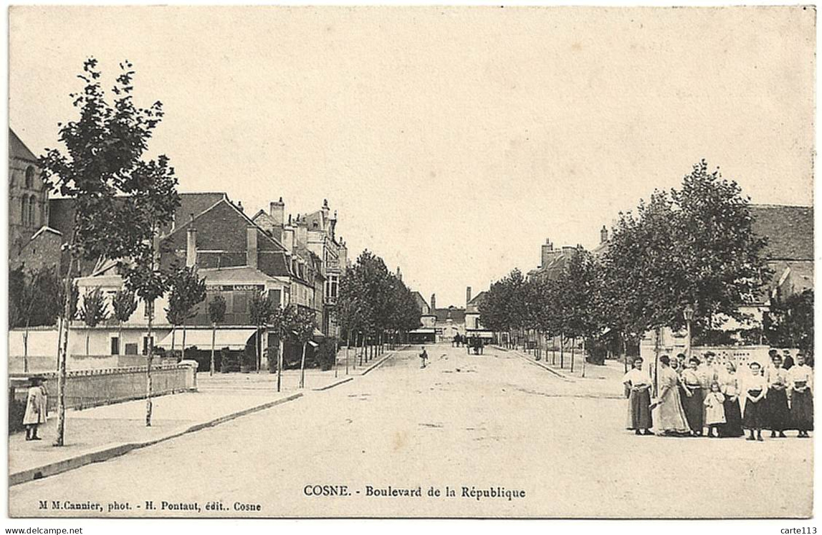 58 - B21123CPA - COSNE SUR LOIRE - Boulevard De La Republique - Très Bon état - NIEVRE - Cosne Cours Sur Loire