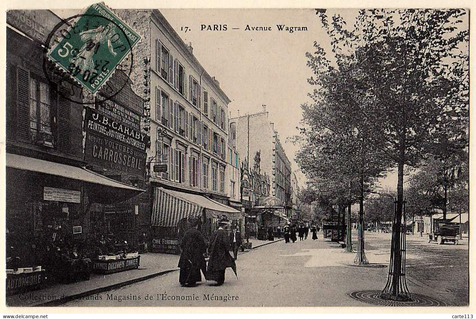 75 - B19996CPA - ARR 17 - Avenue Wagram - Collection Des Grands Magasins De Economie Menagere - Très Bon état - PARIS - Arrondissement: 17