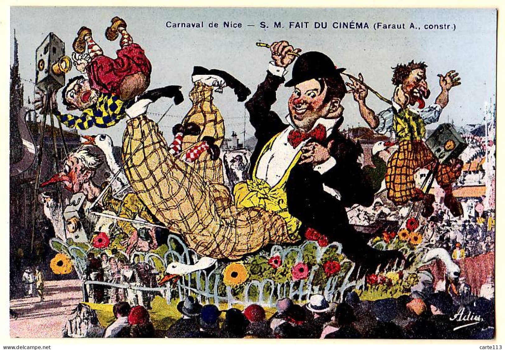 6 - B19834CPA - NICE - Carnaval 1937- S.M. Fait Du Cinema - FARAUT - Très Bon état - ALPES-MARITIMES - Karneval