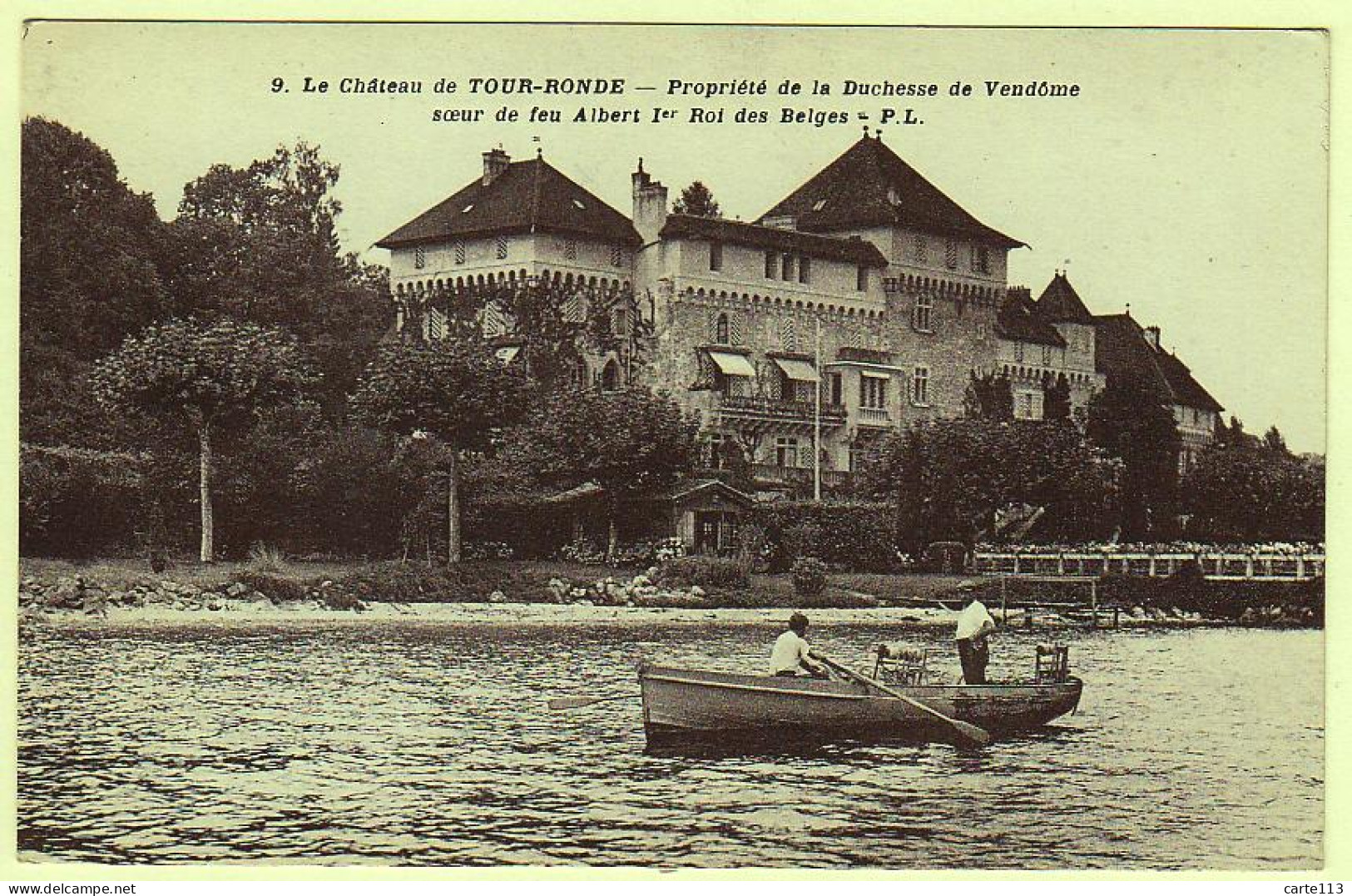 74 - B19297CPA - LUGRIN - Chateau De TOURRONDE - Propriete De La Duchesse De Vendome - Très Bon état - HAUTE-SAVOIE - Lugrin