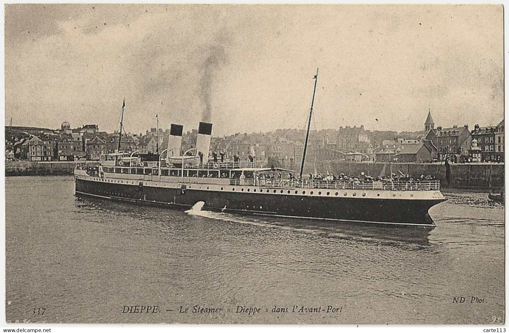 76 - B21810CPA - DIEPPE - Le Steamer DIEPPE Dans Avant Port - Parfait état - SEINE-MARITIME - Dieppe