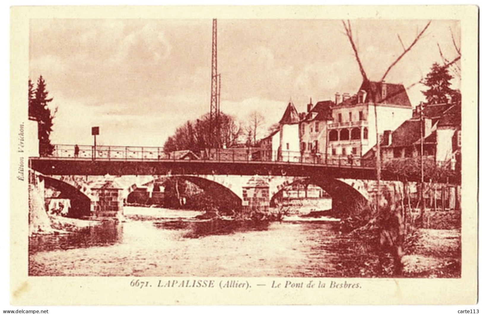 3 - B21854CPA - LAPALISSE - Le Pont De La Besbres - Parfait état - ALLIER - Lapalisse