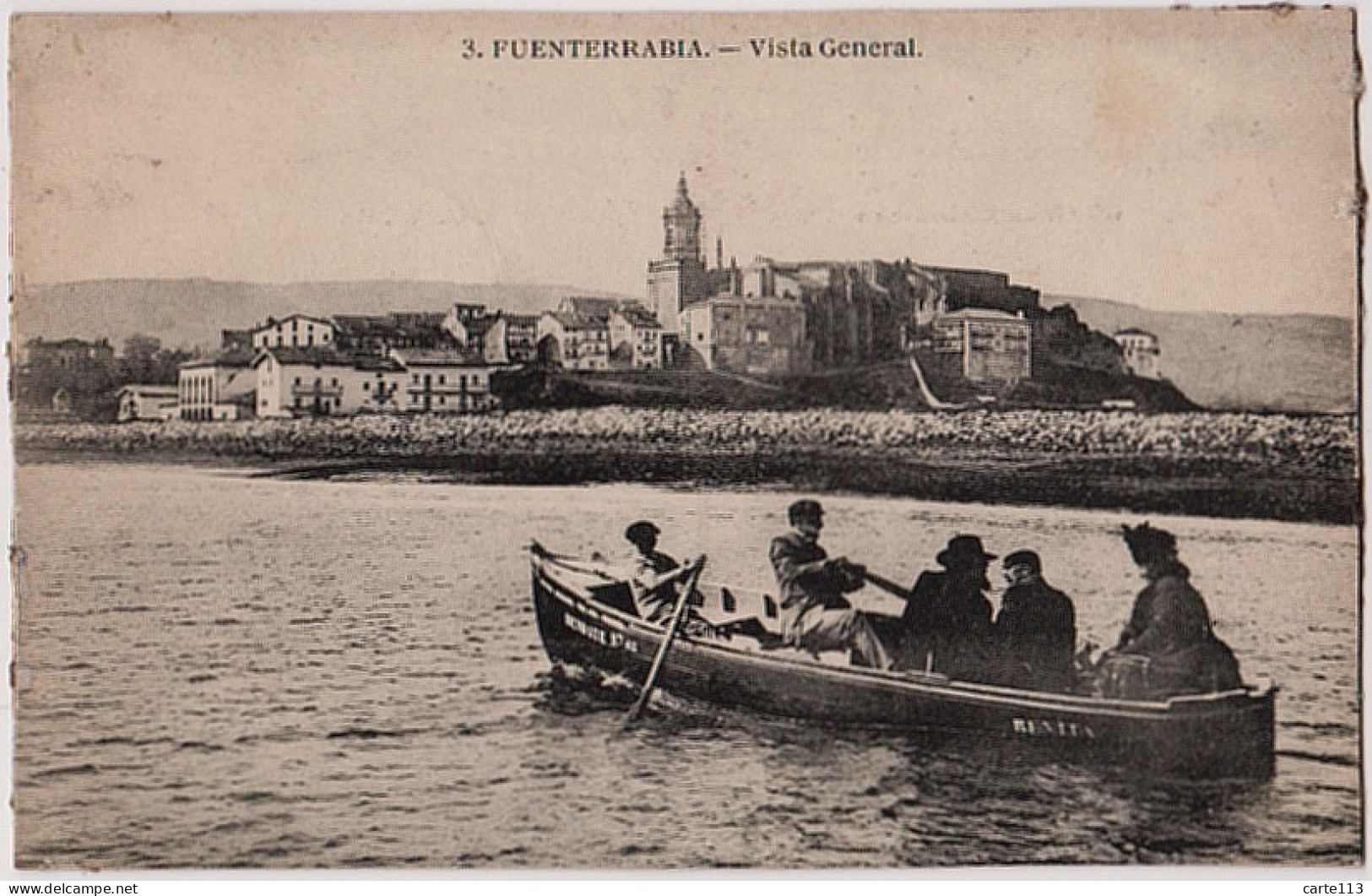 0 - B21626CPA - FUENTERRABIA - ESPAGNE - Vista General - Barque - Bon état - EUROPE - Guipúzcoa (San Sebastián)