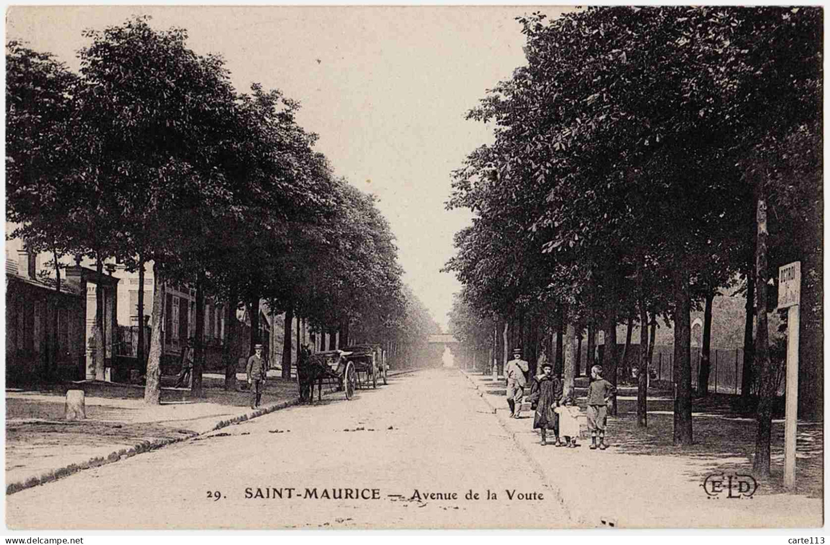 94 - B22951CPA - SAINT MAURICE - Avenue De La Voute - Octroi - Parfait état - VAL-DE-MARNE - Saint Maurice