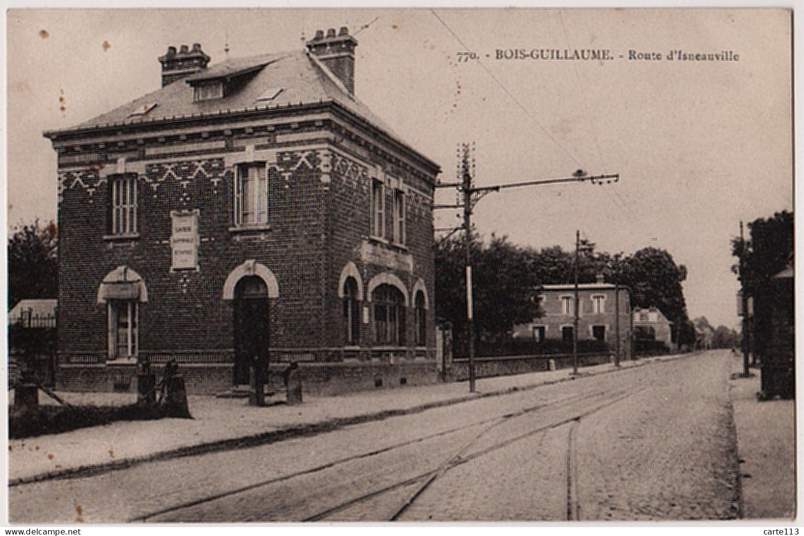 76 - B21643CPA - BOIS GUILLAUME - Route Isneauville - Caisse Nationale Epargne - Très Bon état - SEINE-MARITIME - Otros & Sin Clasificación