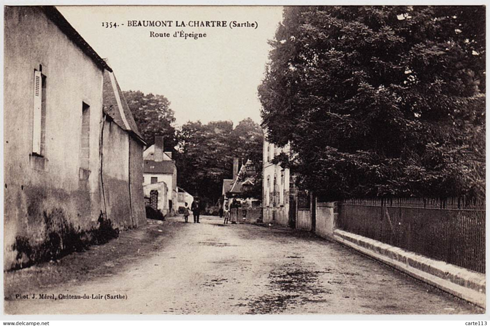 72 - B21108CPA - BEAUMONT LA CHARTRE - Route D'EPEIGNE - Très Bon état - SARTHE - Beaumont Sur Sarthe