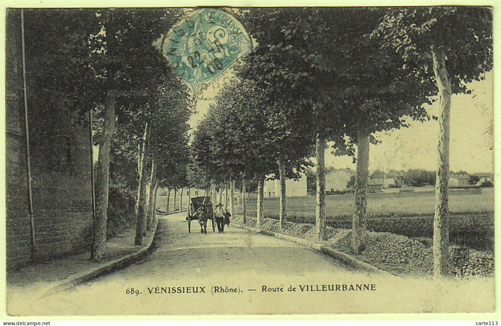 69 - B19292CPA - VENISSIEUX - Route De Villeurbanne - Très Bon état - RHONE - Vénissieux