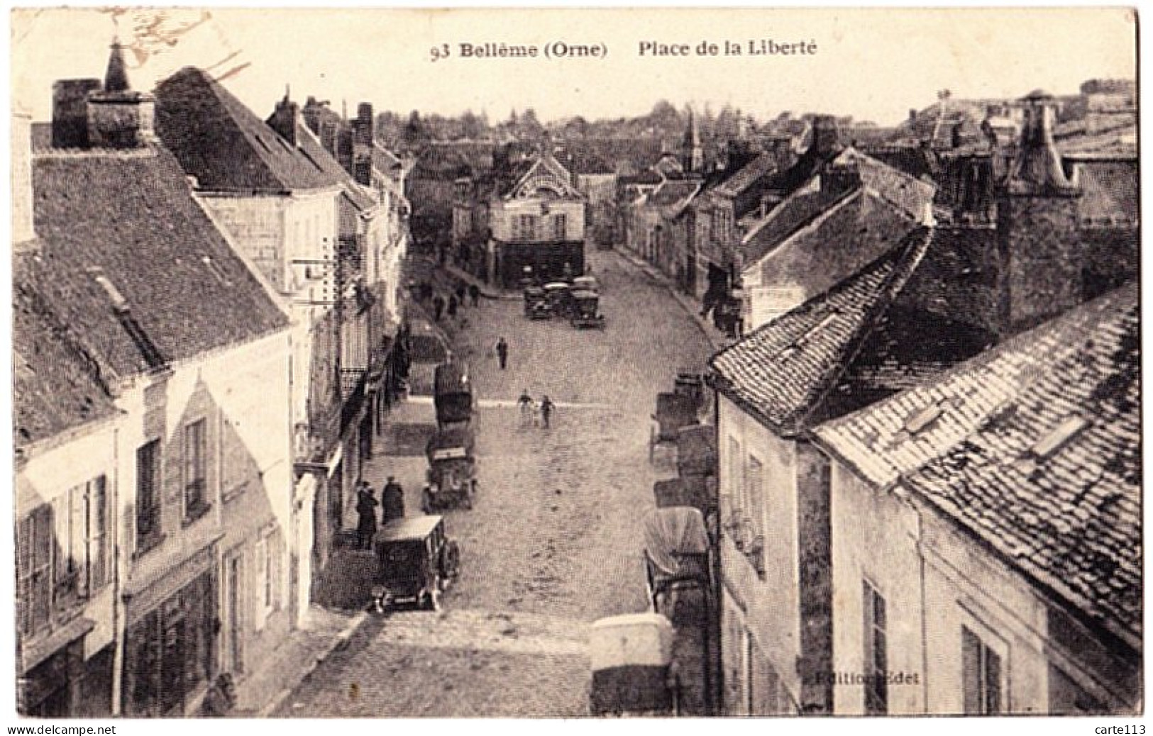 61 - B21965CPA - BELLEME - Place De La Liberte - Bon état - ORNE - Other & Unclassified