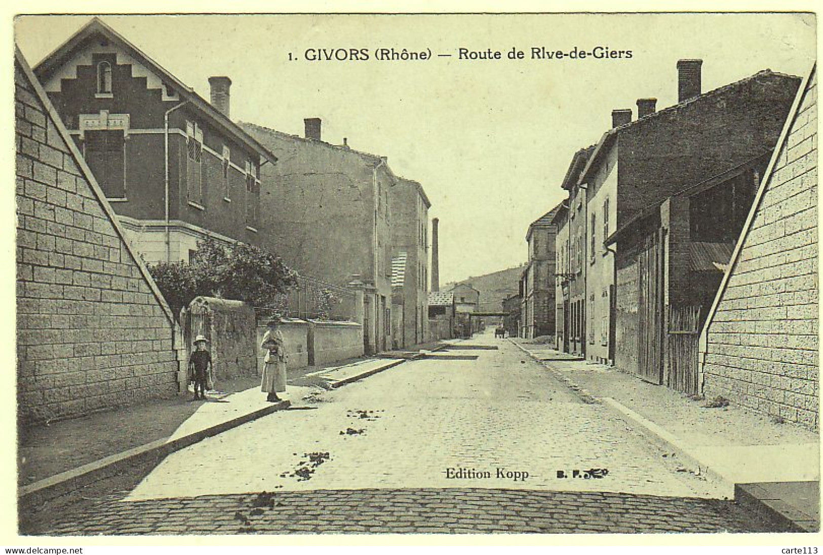 69 - B19379CPA - GIVORS - Route De Rive De Giers - Très Bon état - RHONE - Givors