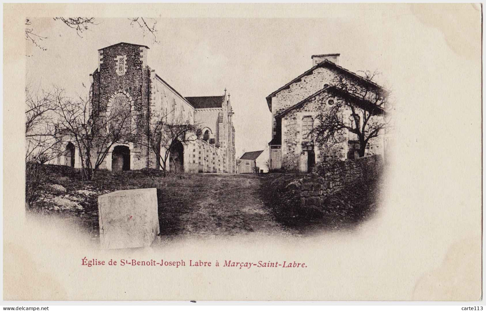 86 - B22947CPA - MARCAY SAINT LABRE - église De St Benoit Joseph Labre - Carte Pionniere - Très Bon état - VIENNE - Other & Unclassified