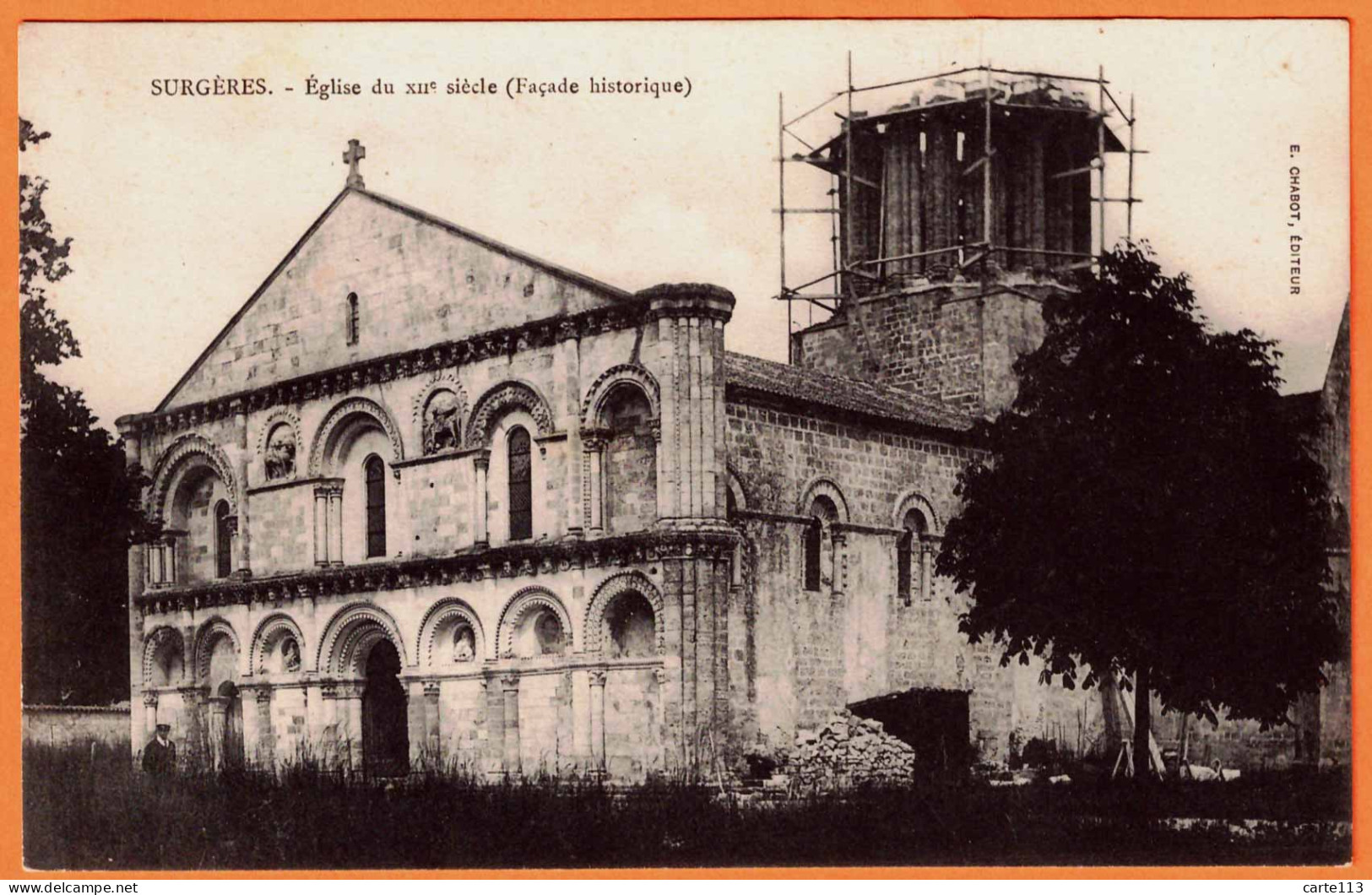 17 - B34254CPA - SURGERES - Eglise Du XIIe Siecle - Façade Historique - Très Bon état - CHARENTE-MARITIME - Surgères