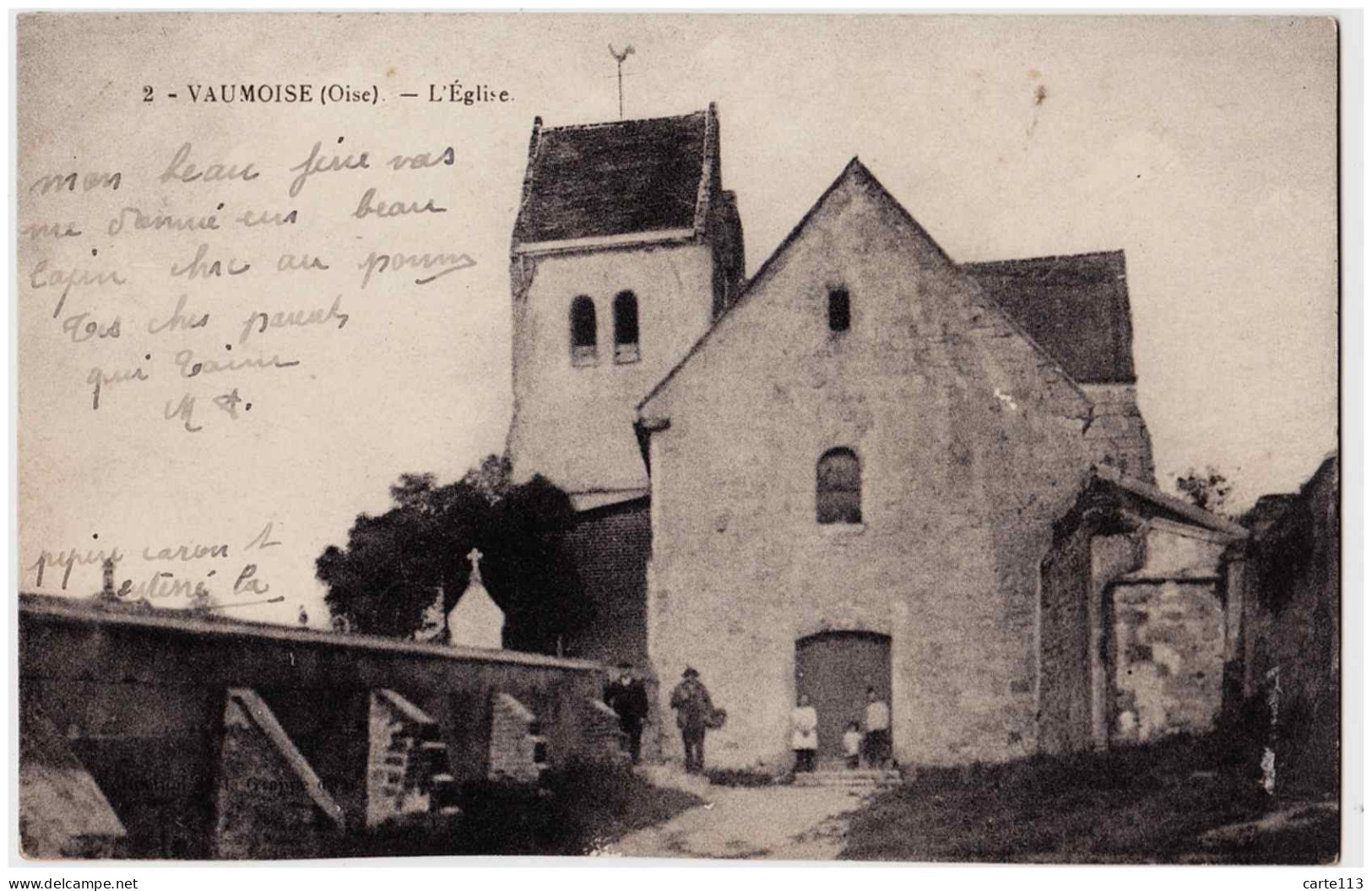 60 - B22849CPA - VAUMOISE - L' Eglise - Très Bon état - OISE - Vaumoise