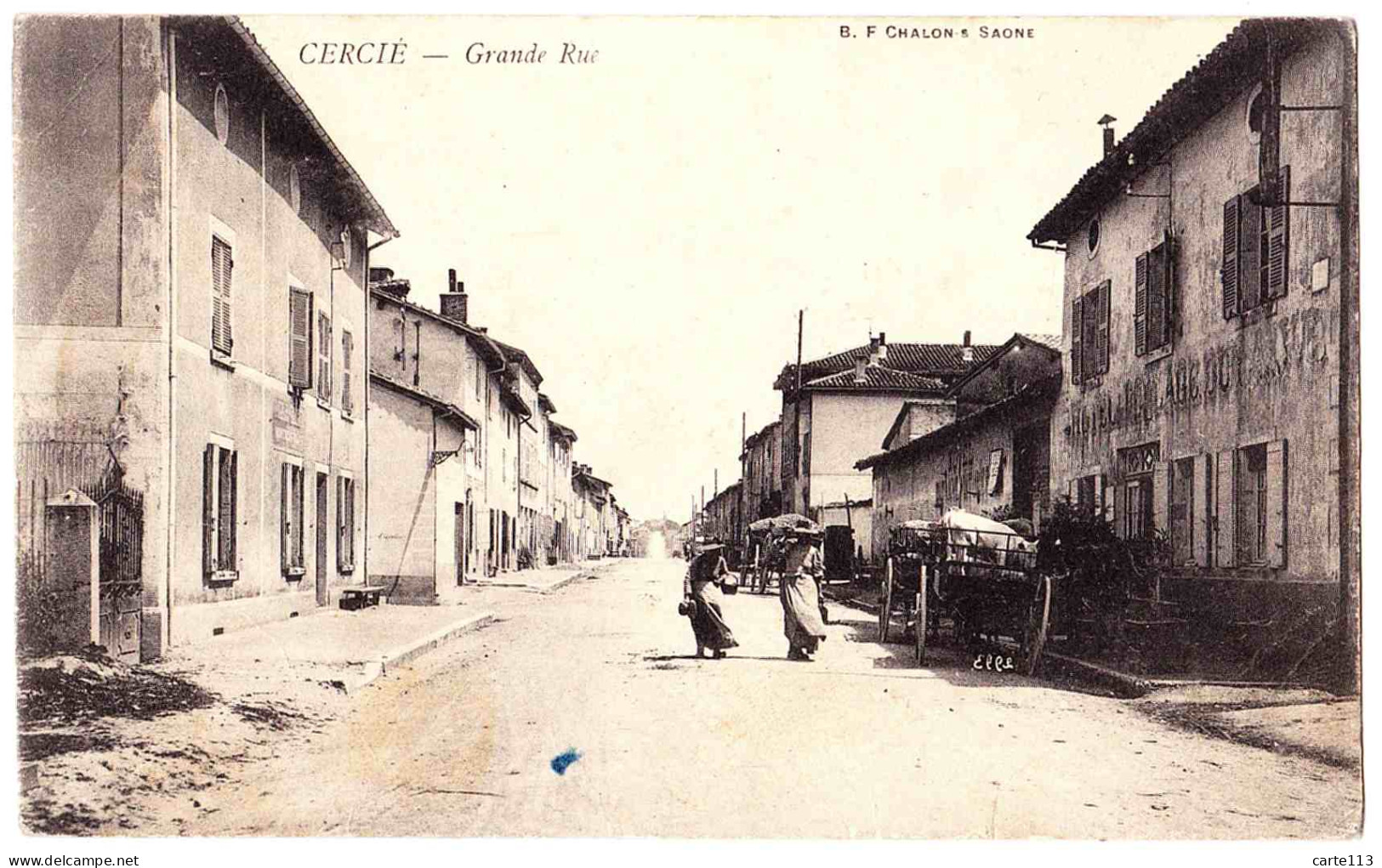69 - B22174CPA - CERCIE - Grande Rue - Très Bon état - RHONE - Other & Unclassified