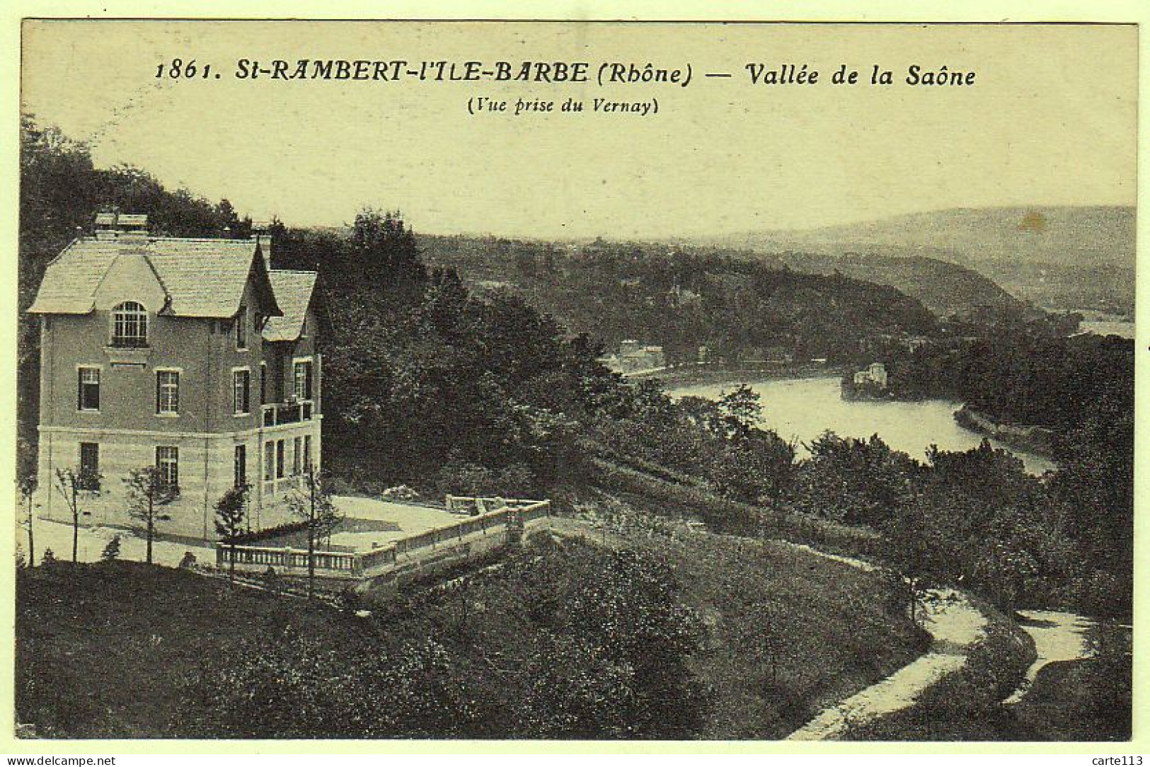 69 - B19271CPA - SAINT RAMBERT ILE BARBE - Vallee De La Saone, Prise Du Vernay - Très Bon état - RHONE - Other & Unclassified