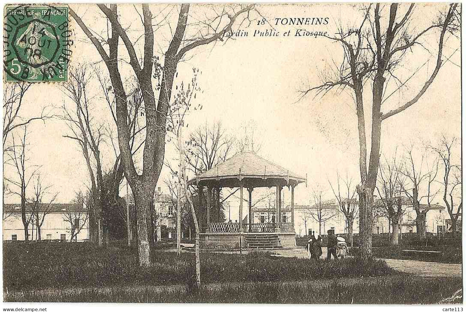 47 - B26602CPA - TONNEINS - Jardin Public  Et Kiosque - Bon état - LOT-ET-GARONNE - Tonneins