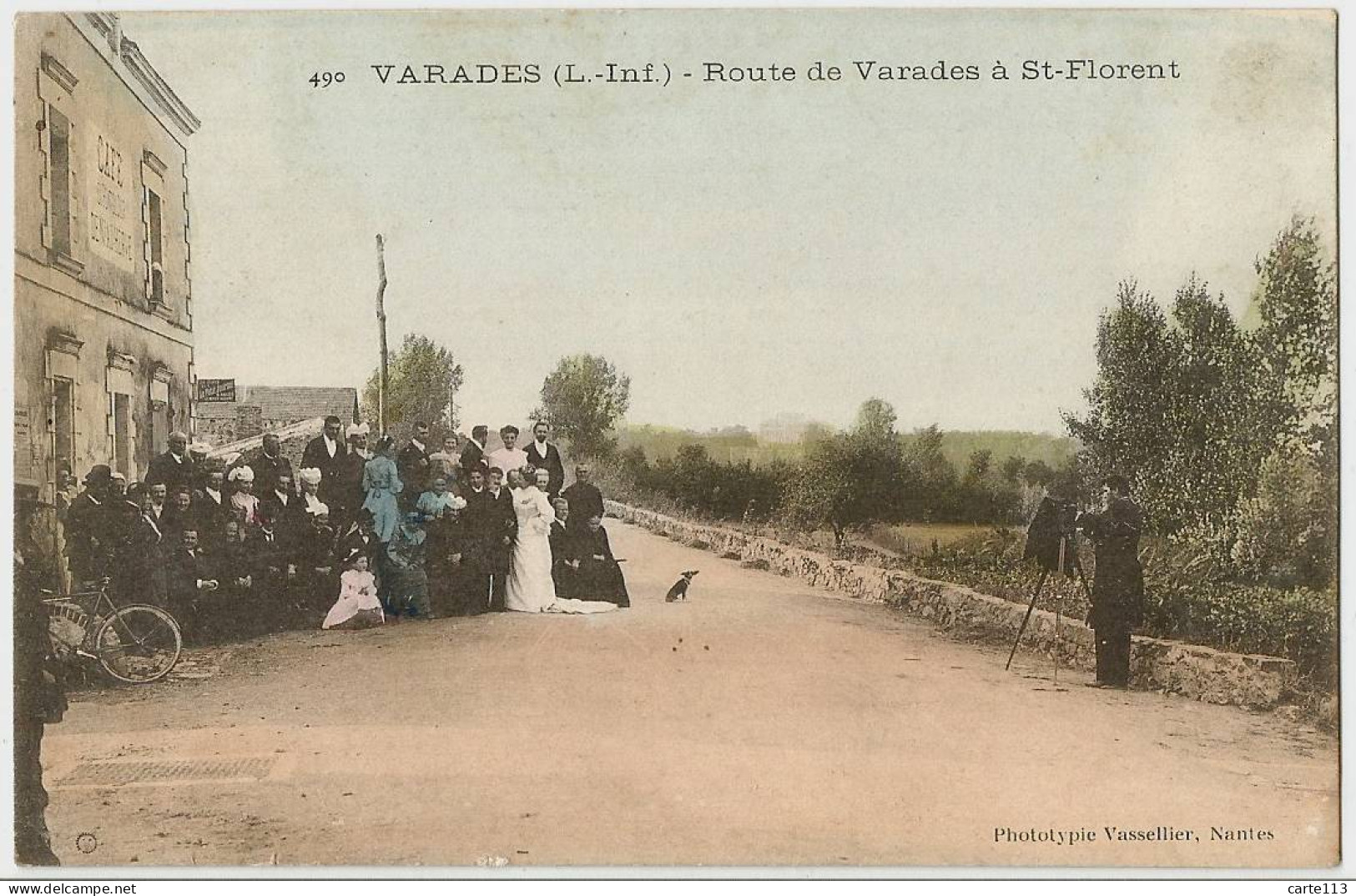 44 - T26605CPA - VARADES - Route De Varades à St-Florent. Mariage , Photographe - Assez Bon état - LOIRE-ATLANTIQUE - Varades