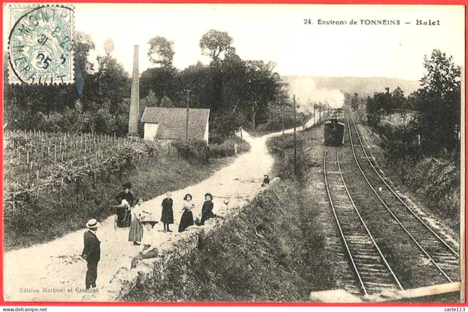 47 - B26626CPA - BALET Pres TONNEINS - Train, Chemin De Fer. - Très Bon état - LOT-ET-GARONNE - Other & Unclassified
