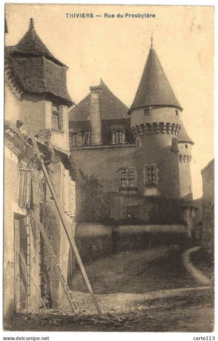 24 - B26013CPA - THIVIERS - Rue Du Presbytère - Maçons - Très Bon état - DORDOGNE - Thiviers