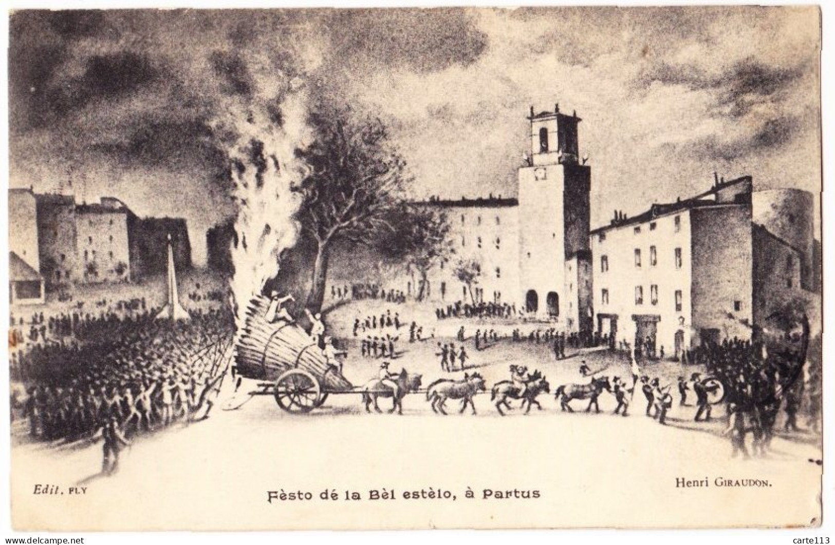 84 - B22561CPA - PERTUIS - Festo De La Bel Estelo - PARTUS - Gravure - Très Bon état - VAUCLUSE - Pertuis