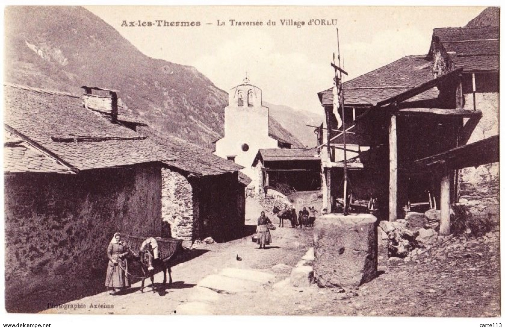 9 - B22543CPA - ORLU - AX LES THERMES - Traversée Du Village - Parfait état - ARIEGE - Otros & Sin Clasificación